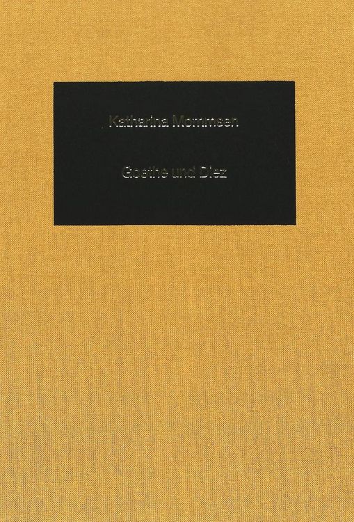 Produktbild: Goethe und Diez
