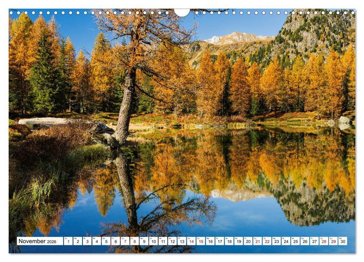 Produktbild: Alpen gespiegelt (Wandkalender 2026 DIN A3 quer), CALVENDO Monatskalender