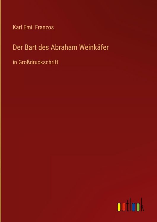 Produktbild: Der Bart des Abraham Weink&auml;fer