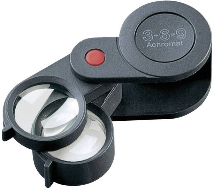 Produktbild: Eschenbach 11869 Einschlaglupe Vergr&ouml;&szlig;erungsfaktor: 3 x, 6 x, 9 x Linsengr&ouml;&szlig;e: (&Oslash;) 23 mm Schwarz