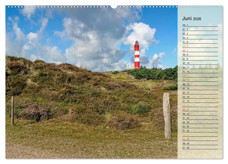 Produktbild: Leuchtt&uuml;rme - maritime Wegweiser in Deutschland (hochwertiger Premium Wandkalender 2026 DIN A2 quer), Kunstdruck in Hochglanz