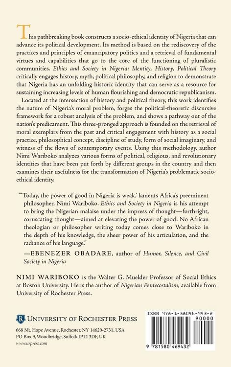 Produktbild: Ethics and Society in Nigeria