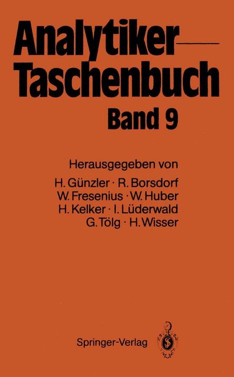 Produktbild: Analytiker-Taschenbuch