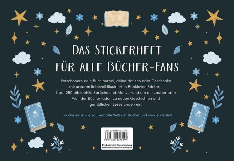 Produktbild: myNOTES Papeterie: Stickern. Lesen. Tr&auml;umen.