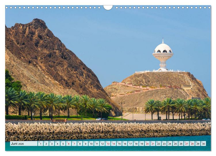 Produktbild: Entlang der K&uuml;ste von Muscat (Wandkalender 2026 DIN A3 quer), CALVENDO Monatskalender