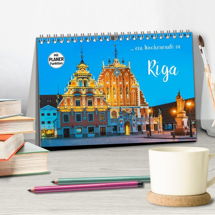 Produktbild: Ein Wochenende in Riga (Tischkalender 2026 DIN A5 quer), CALVENDO Monatskalender