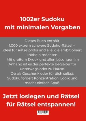 Produktbild: 1.002er Sudoku extrem schwer