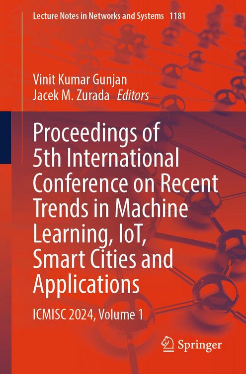 Produktbild: Proceedings of 5th International Conference on Recent Trends in Machine Learning, IoT, Smart Cities and Applications