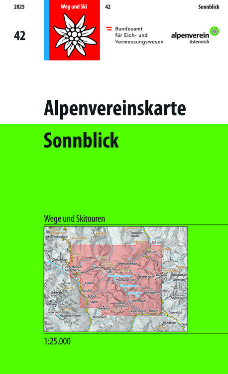 Produktbild: DAV Alpenvereinskarte 42 Sonnblick 1:25000