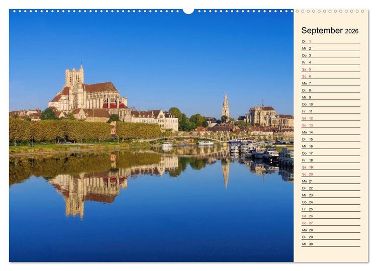Produktbild: Burgund - Das gr&uuml;ne Herz Frankreichs (hochwertiger Premium Wandkalender 2026 DIN A2 quer), Kunstdruck in Hochglanz