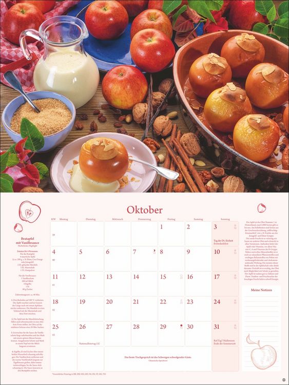 Produktbild: K&uuml;chenkalender Broschur XL 2027