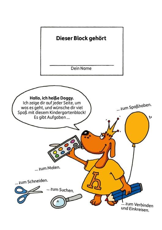 Produktbild: Kindergartenblock ab 4 Jahre – Rätsel-Spaß, Konzentration und Logik