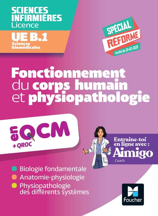Produktbild: UE B1 en QCM et QROC - Sciences biom&eacute;dicales - Fonctionnement du corps humain et physiopathologie
