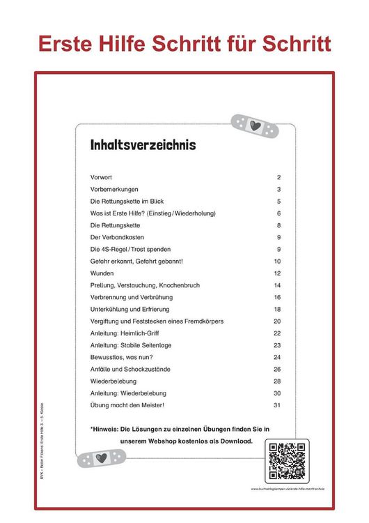Produktbild: Erste Hilfe macht Schule