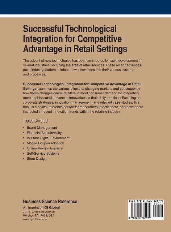 Produktbild: Successful Technological Integration for Competitive Advantage in Retail Settings