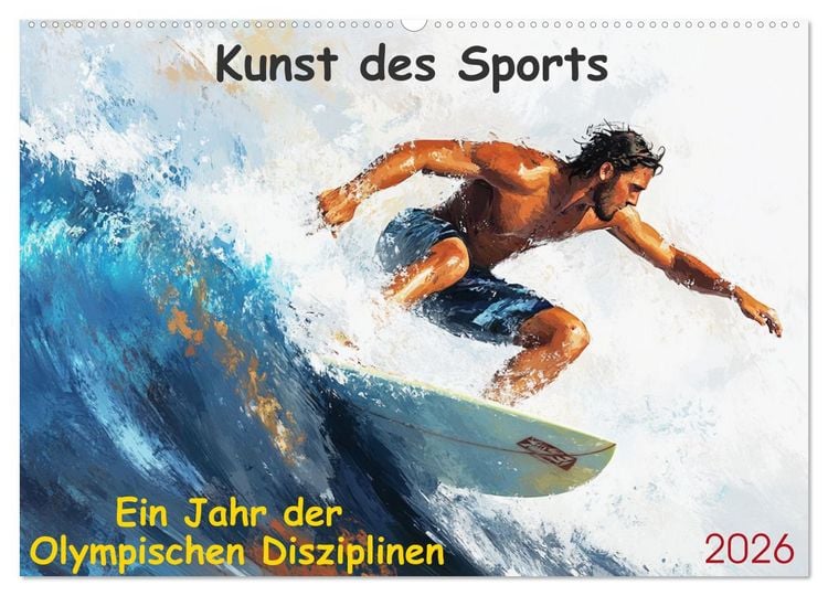 Produktbild: Kunst des Sports (Wandkalender 2026 DIN A2 quer), CALVENDO Monatskalender