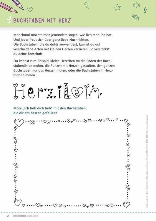 Produktbild: Handlettering in der Schule