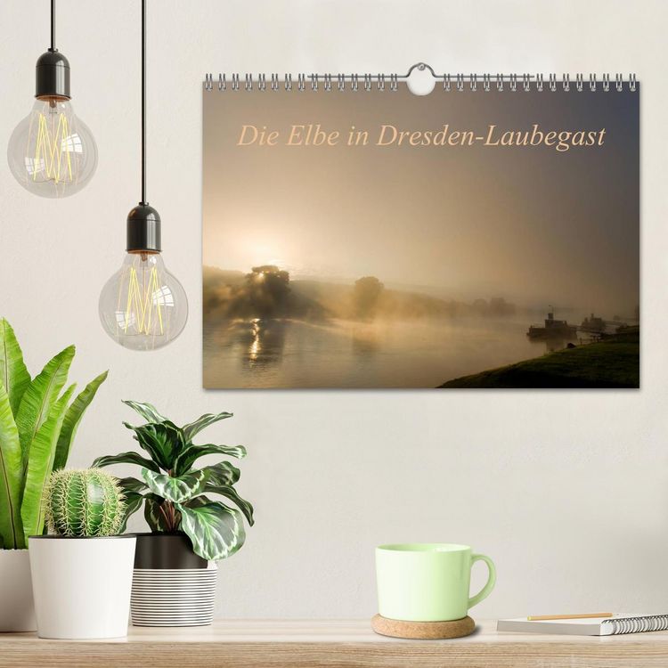 Produktbild: Die Elbe in Dresden-Laubegast (Wandkalender 2026 DIN A4 quer), CALVENDO Monatskalender