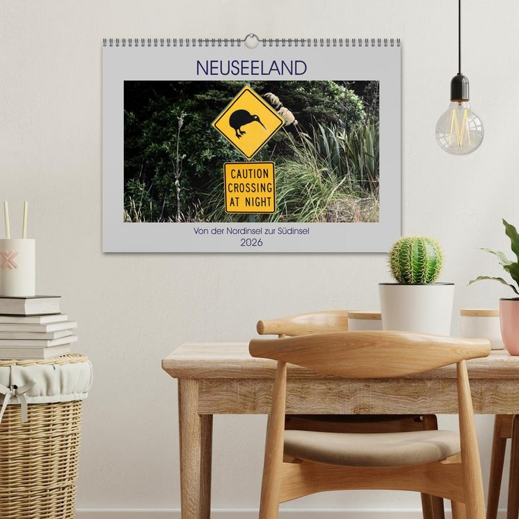 Produktbild: Neuseeland - Von der Nordinsel zur S&uuml;dinsel (Wandkalender 2026 DIN A3 quer), CALVENDO Monatskalender