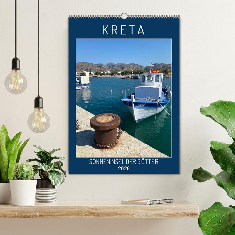 Produktbild: KRETA SONNENINSEL DER G&Ouml;TTER (Wandkalender 2026 DIN A2 hoch), CALVENDO Monatskalender