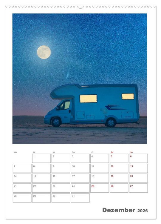 Produktbild: Camper Tr&auml;ume Urlaub auf vier R&auml;dern (hochwertiger Premium Wandkalender 2026 DIN A2 hoch), Kunstdruck in Hochglanz