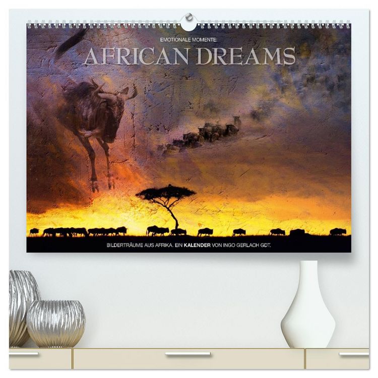 Produktbild: Emotionale Momente: African Dreams (hochwertiger Premium Wandkalender 2026 DIN A2 quer), Kunstdruck in Hochglanz