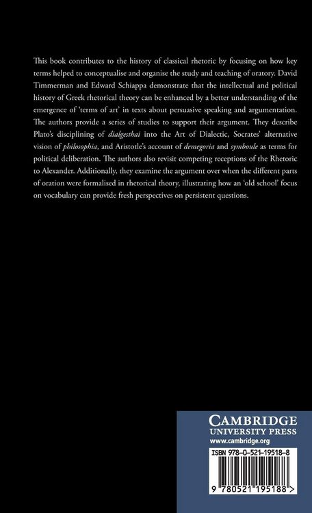 Produktbild: Classical Greek Rhetorical Theory and the Disciplining of Discourse