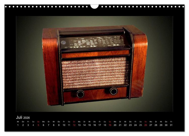 Produktbild: Dampfradios - Antike Radios mit Patina (Wandkalender 2026 DIN A3 quer), CALVENDO Monatskalender