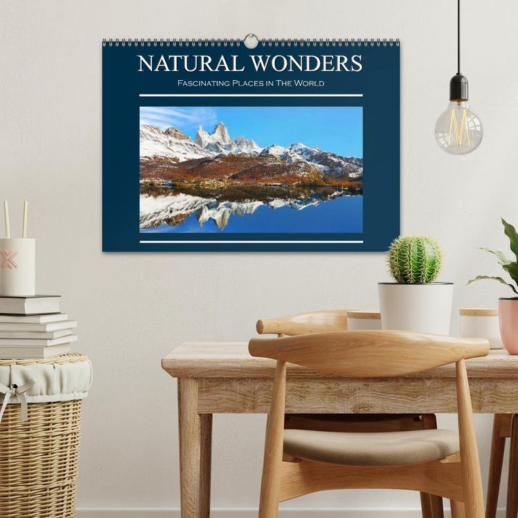 Produktbild: Natural Wonders, Fascinating Places in The World (Wall Calendar 2026 DIN A3 landscape), CALVENDO 12 Month Wall Calendar