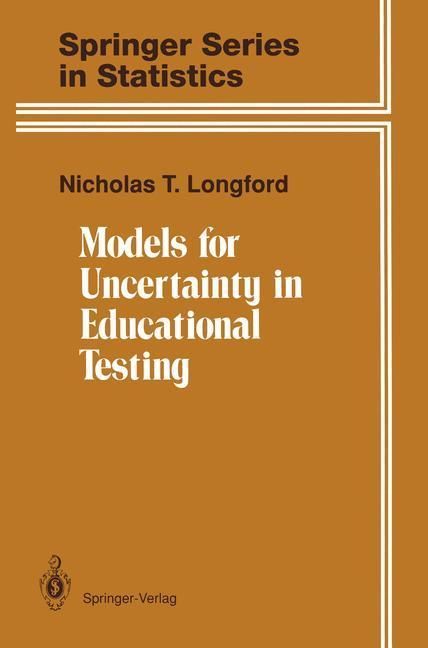 Produktbild: Models for Uncertainty in Educational Testing