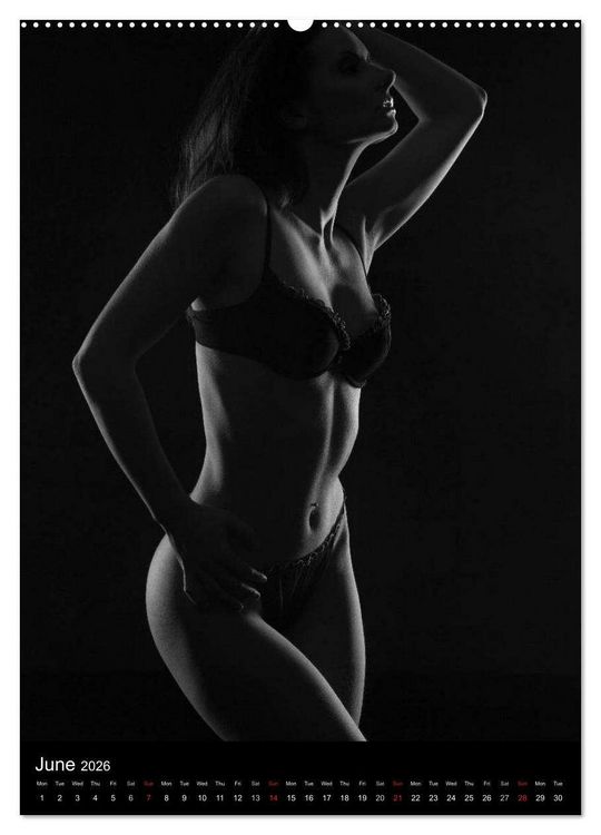 Produktbild: Erotic Silhouettes / UK-Version (High Quality Premium Wall Calendar 2026 DIN A2 portrait),CALVENDO 12 Month Wall Calendar