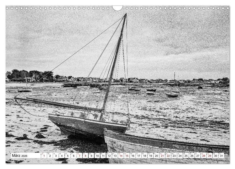 Produktbild: Bretagne Mythen und Steine (Wandkalender 2026 DIN A3 quer), CALVENDO Monatskalender