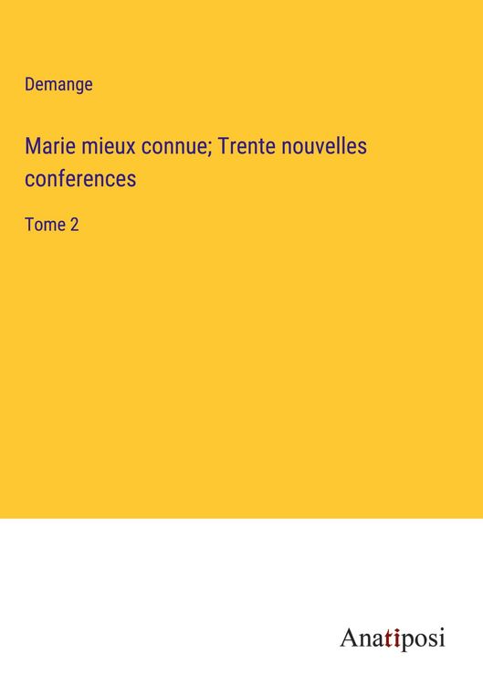 Produktbild: Marie mieux connue; Trente nouvelles conferences