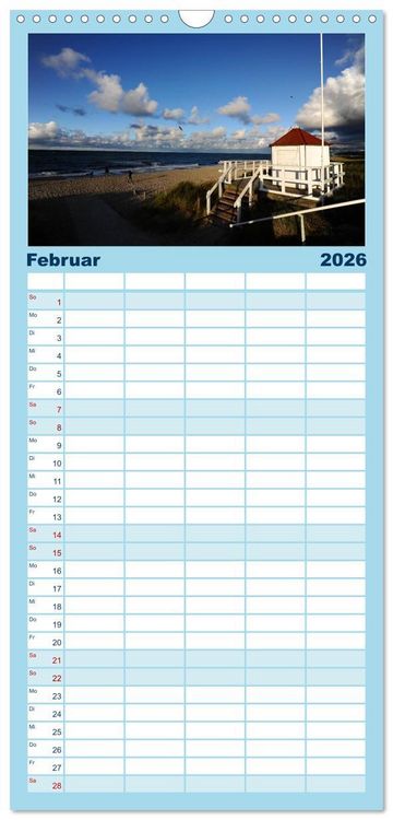 Produktbild: Familienplaner 2026 - K&uuml;hlungsborn mit 5 Spalten (Wandkalender, 21 x 45 cm) CALVENDO