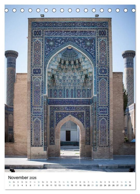 Produktbild: Usbekistan - Faszinierende Architektur entlang der Seidenstra&szlig;e (Tischkalender 2026 DIN A5 hoch), CALVENDO Monatskalender