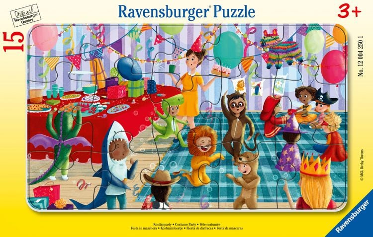Produktbild: Kinderpuzzle 15 Teile - Kost&uuml;mparty