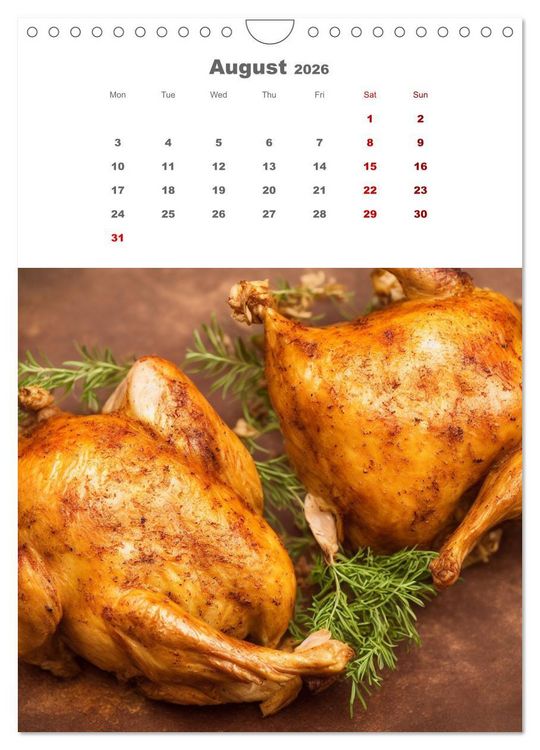Produktbild: Culinary Creations (Wall Calendar 2026 DIN A4 portrait), CALVENDO 12 Month Wall Calendar