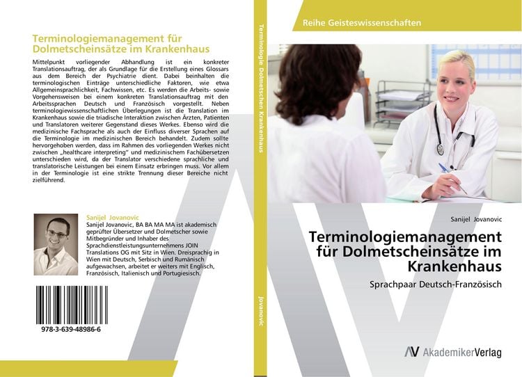Produktbild: Terminologiemanagement f&uuml;r Dolmetscheins&auml;tze im Krankenhaus