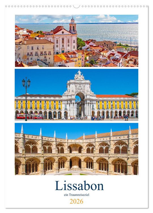 Produktbild: Lissabon - ein Traumreiseziel (Wandkalender 2026 DIN A2 hoch), CALVENDO Monatskalender