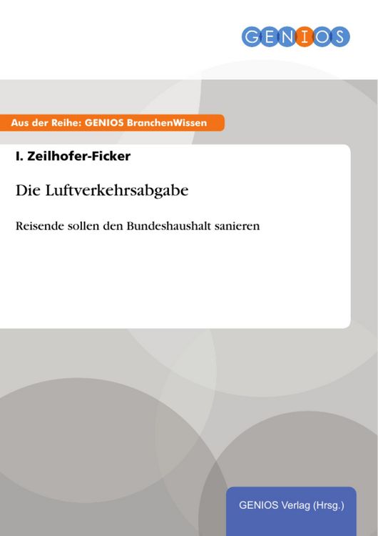 Produktbild: Die Luftverkehrsabgabe