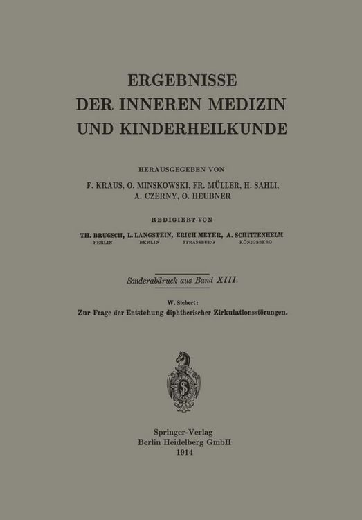 Produktbild: Zur Frage der Entstehung diphtherischer Zirkulationsst&ouml;rungen