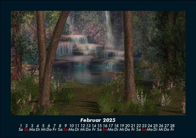 Produktbild: Wasserf&auml;lle 2025 Fotokalender DIN A5
