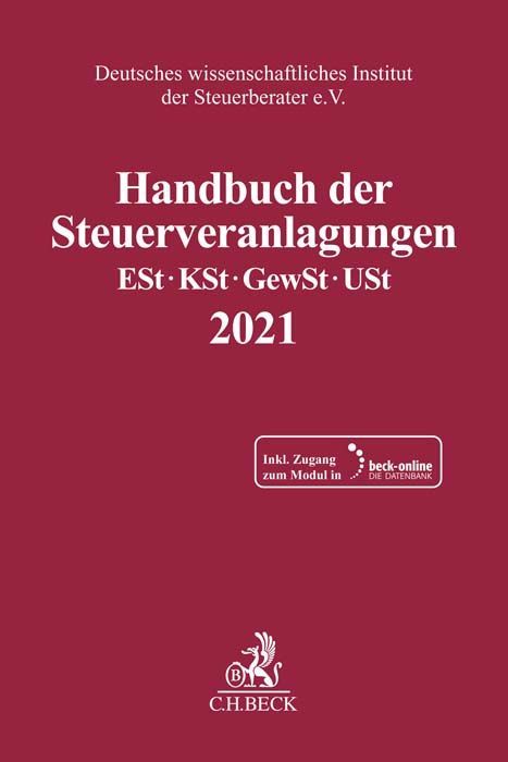 Produktbild: Handbuch der Steuerveranlagungen