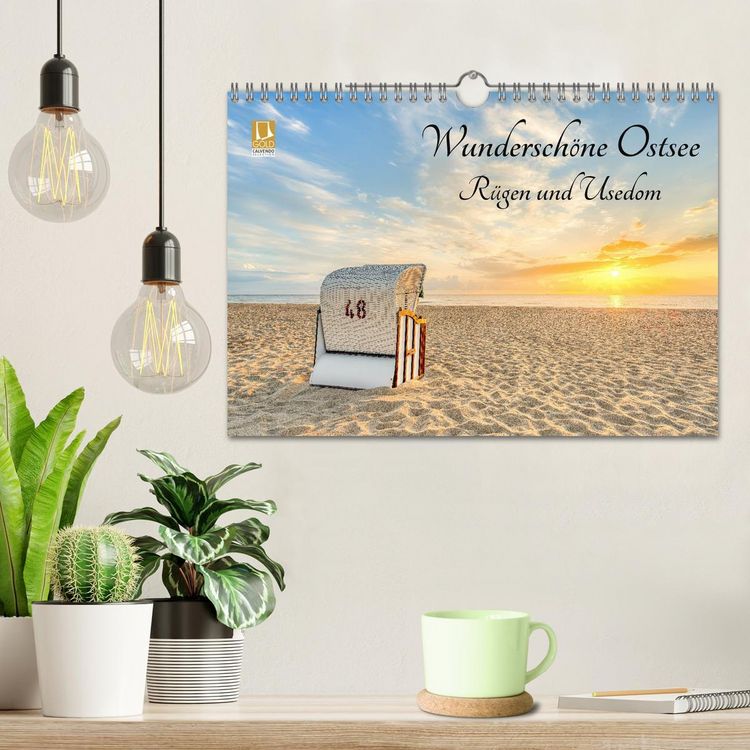 Produktbild: Wundersch&ouml;ne Ostsee R&uuml;gen und Usedom (Wandkalender 2026 DIN A4 quer), CALVENDO Monatskalender