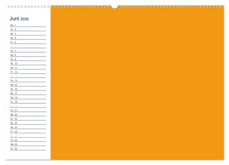 Produktbild: Farbiger Bastelkalender (Wandkalender 2026 DIN A2 quer), CALVENDO Monatskalender