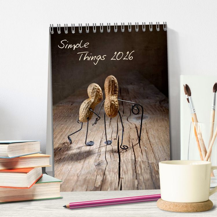 Produktbild: Simple Things 2026 (Tischkalender 2026 DIN A5 hoch), CALVENDO Monatskalender