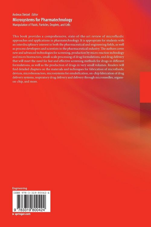 Produktbild: Microsystems for Pharmatechnology
