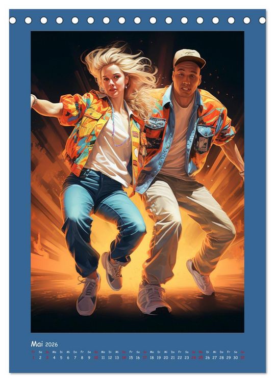Produktbild: Urban Dancer. Streetstyle-Szene-Illustrationen (Tischkalender 2026 DIN A5 hoch), CALVENDO Monatskalender