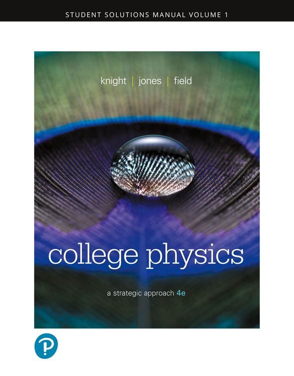 Produktbild: Student Solutions Manual for College Physics: A Strategic Approach, Volume 1 (Chapters 1-16)