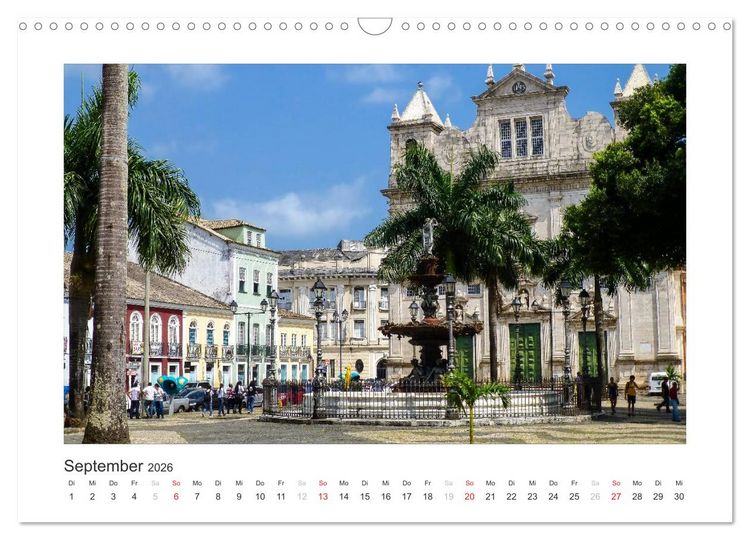 Produktbild: Brasilien 2026 Bahia - die Wiege Brasiliens (Wandkalender 2026 DIN A3 quer), CALVENDO Monatskalender